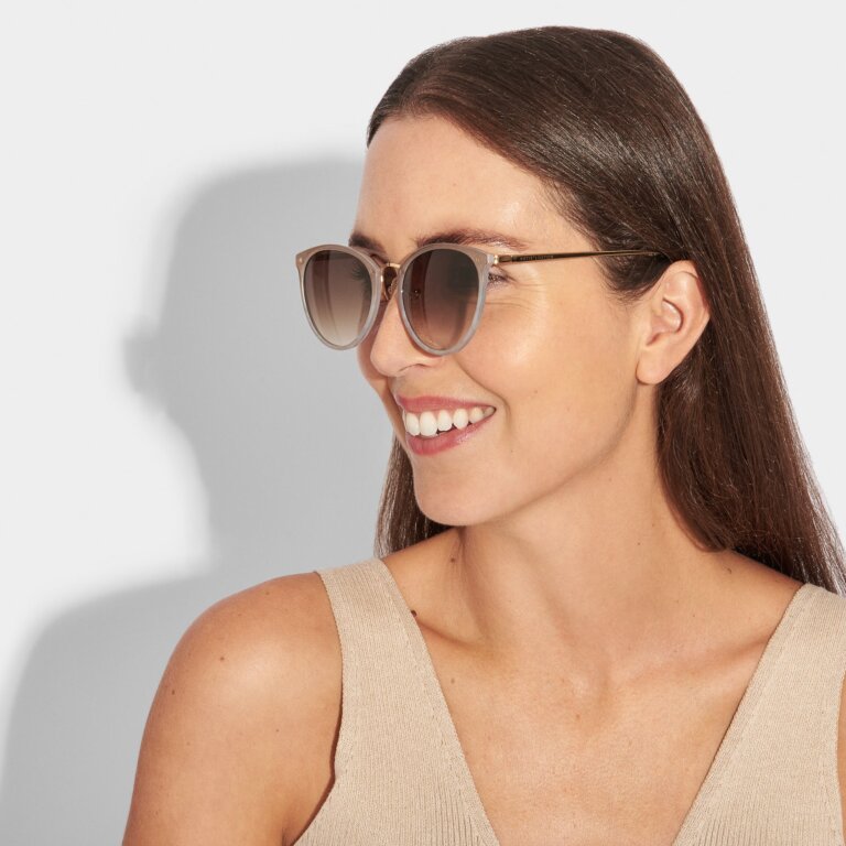 Katie Loxton Santorini Sunglasses in Taupe