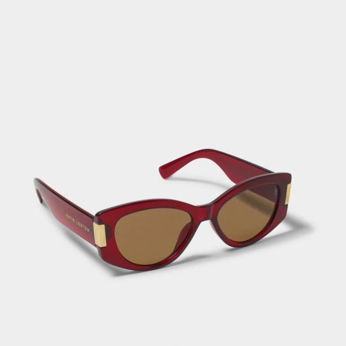 Katie Loxton Rimini Sunglasses in Deep Red