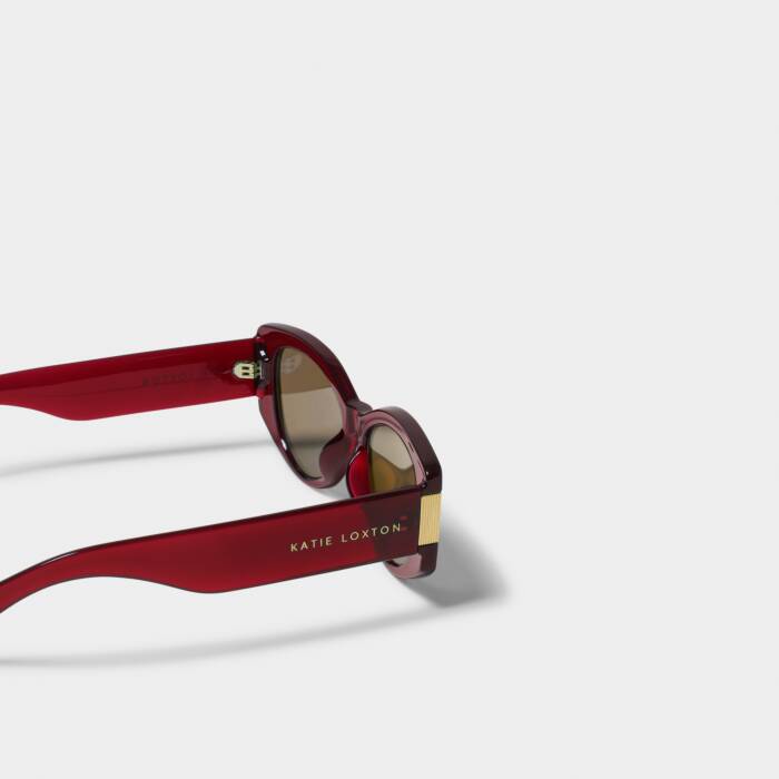 Katie Loxton Rimini Sunglasses in Deep Red