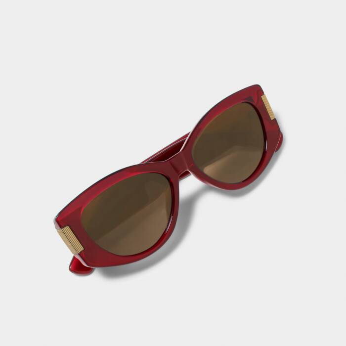 Katie Loxton Rimini Sunglasses in Deep Red