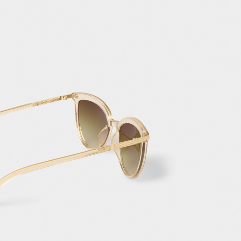 Katie Loxton Ravello Sunglasses in Nude Transparent