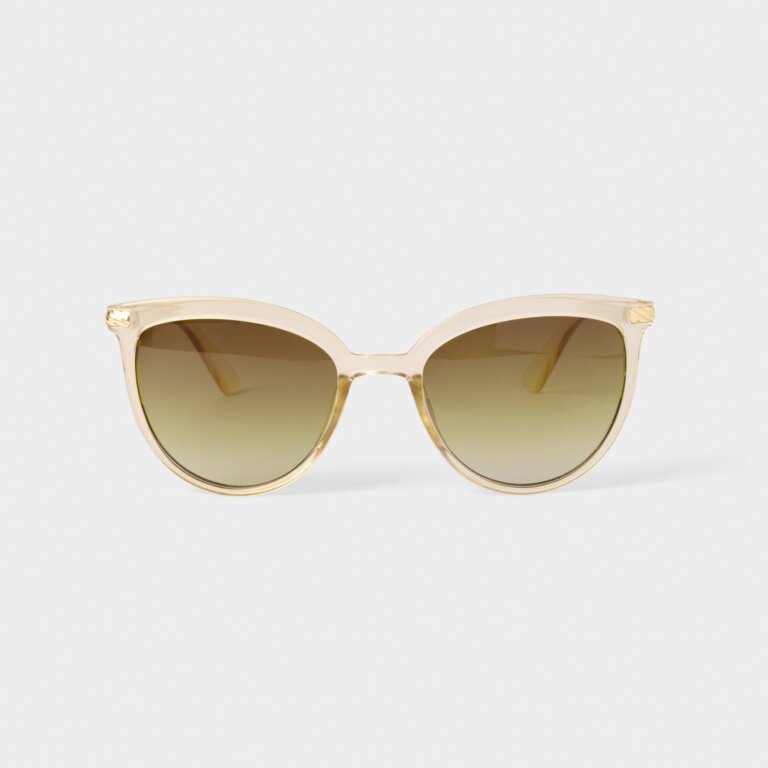 Katie Loxton Ravello Sunglasses in Nude Transparent