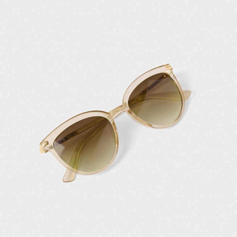 Katie Loxton Ravello Sunglasses in Nude Transparent