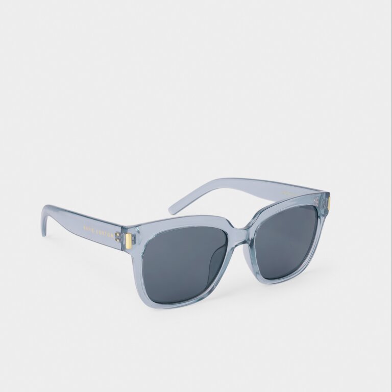 Katie Loxton Roma Sunglasses in Blue Transparent