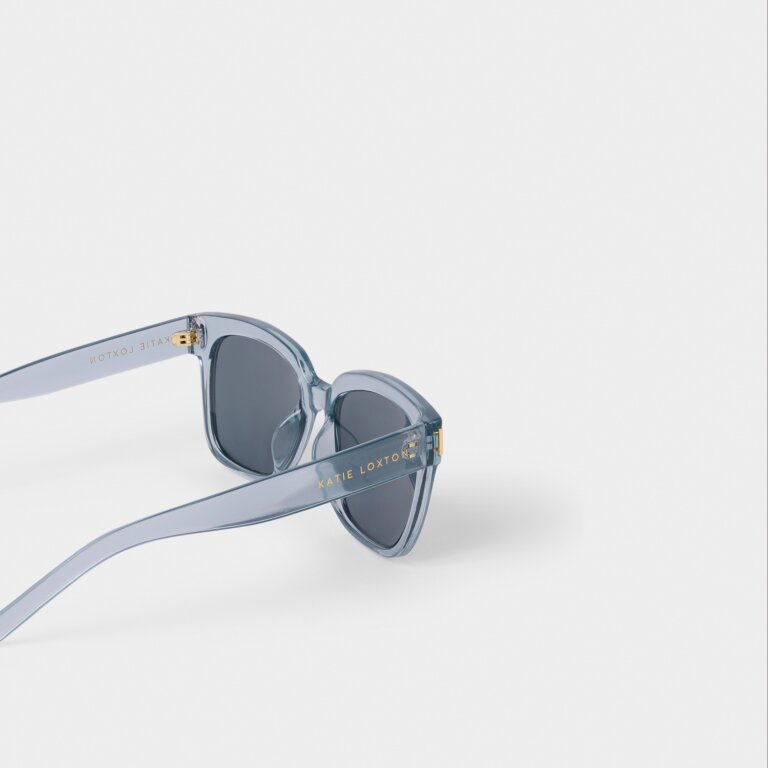 Katie Loxton Roma Sunglasses in Blue Transparent