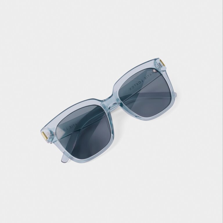 Katie Loxton Roma Sunglasses in Blue Transparent