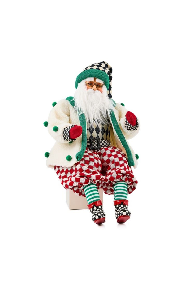 Check It Out Jovial Fabric Santa