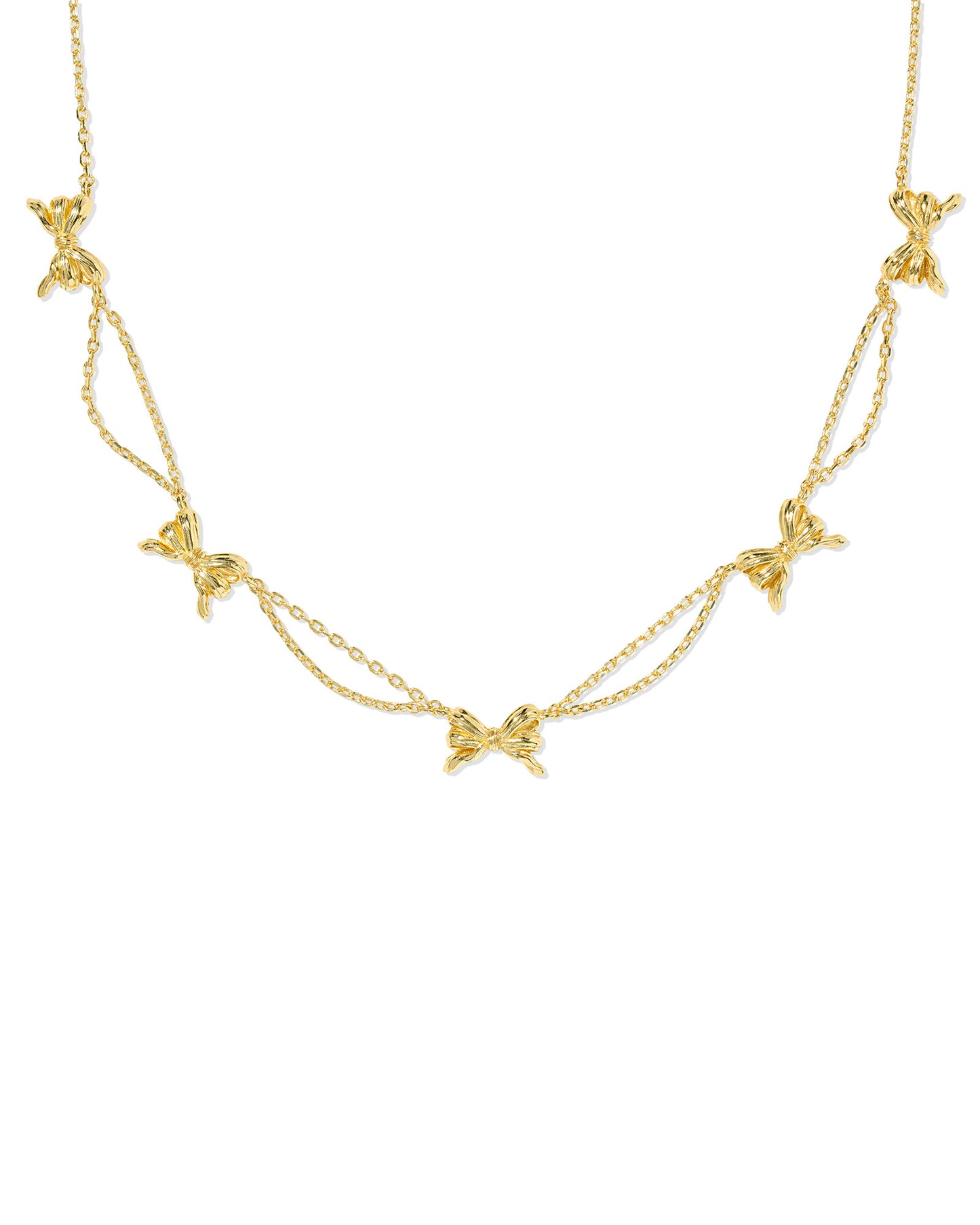 BOW STRAND NECKLACE GOLD