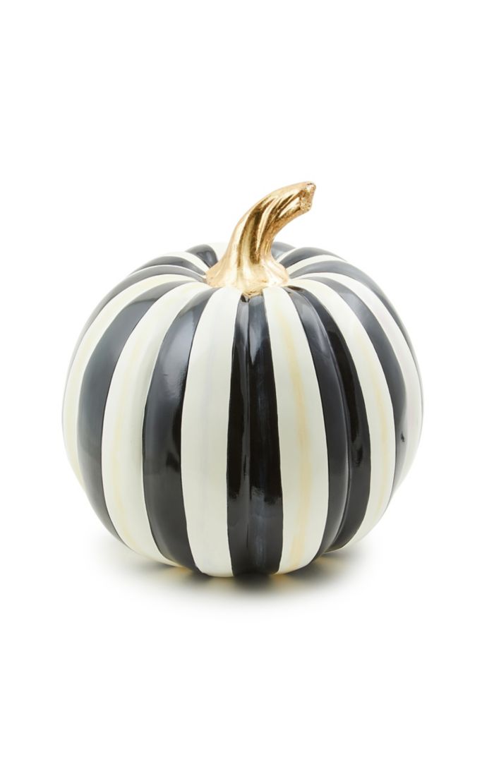 Mackenzie-Childs Courtly Stripe Glossy Medium Pumpkin