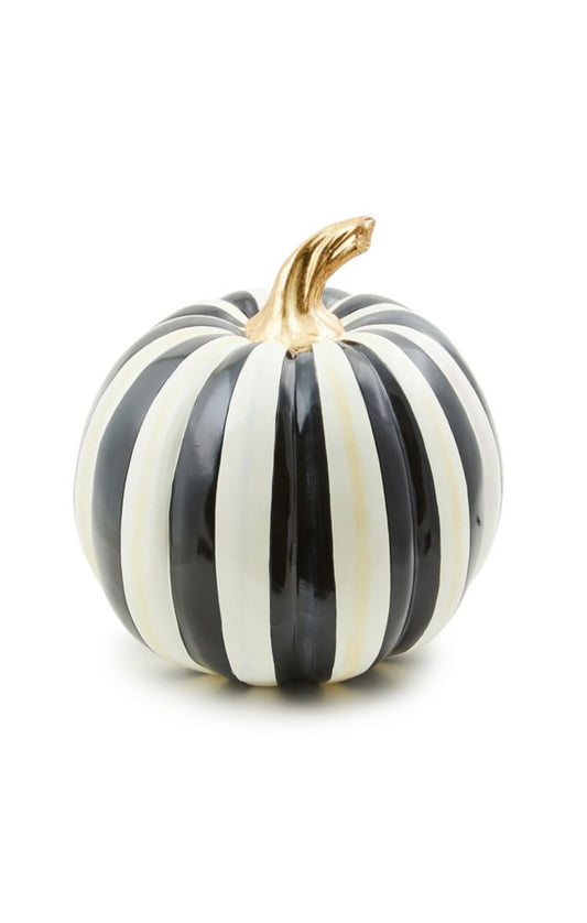 Mackenzie-Childs Courtly Stripe Glossy Medium Pumpkin