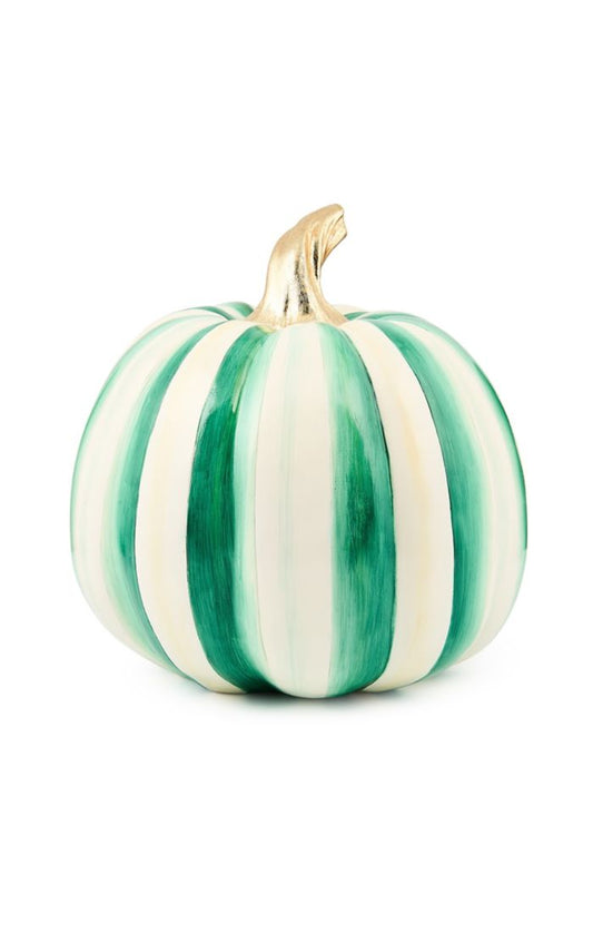 Mackenzie-Childs emerald stripe medium pumpkin