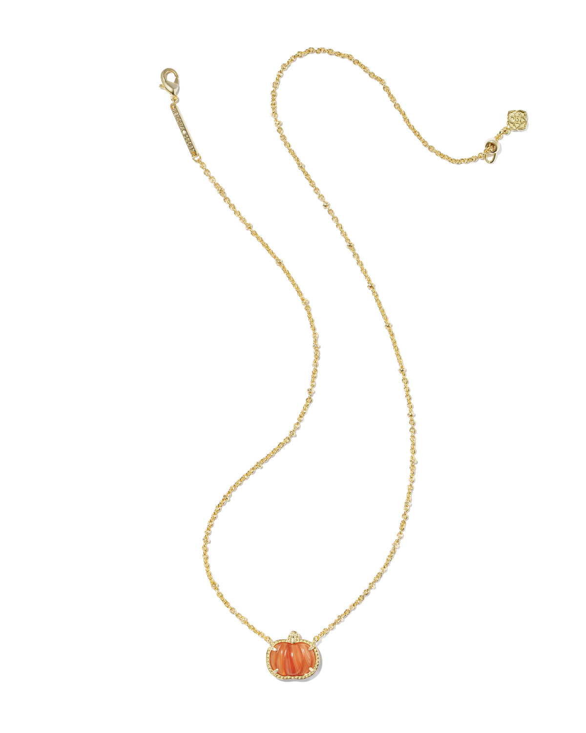 PUMPKIN SHORT PENDANT NECKLACE