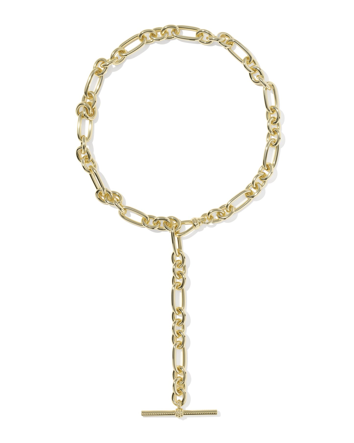 EMBRY LINK AND CHAIN NECKLACE GOLD