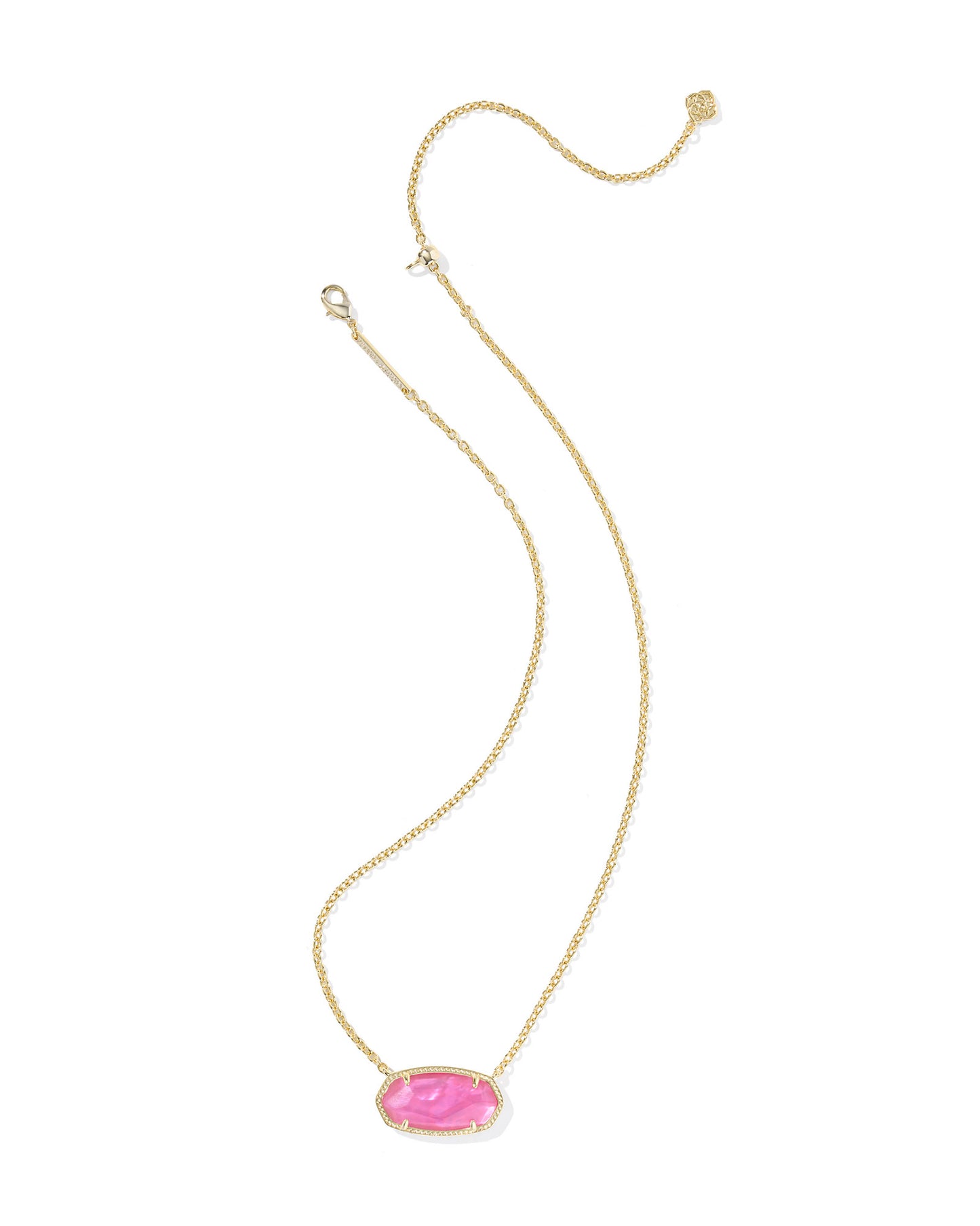 ELISA STATEMENT SHORT PENDANT NECKLACE GOLD AZALEA ILLUSION