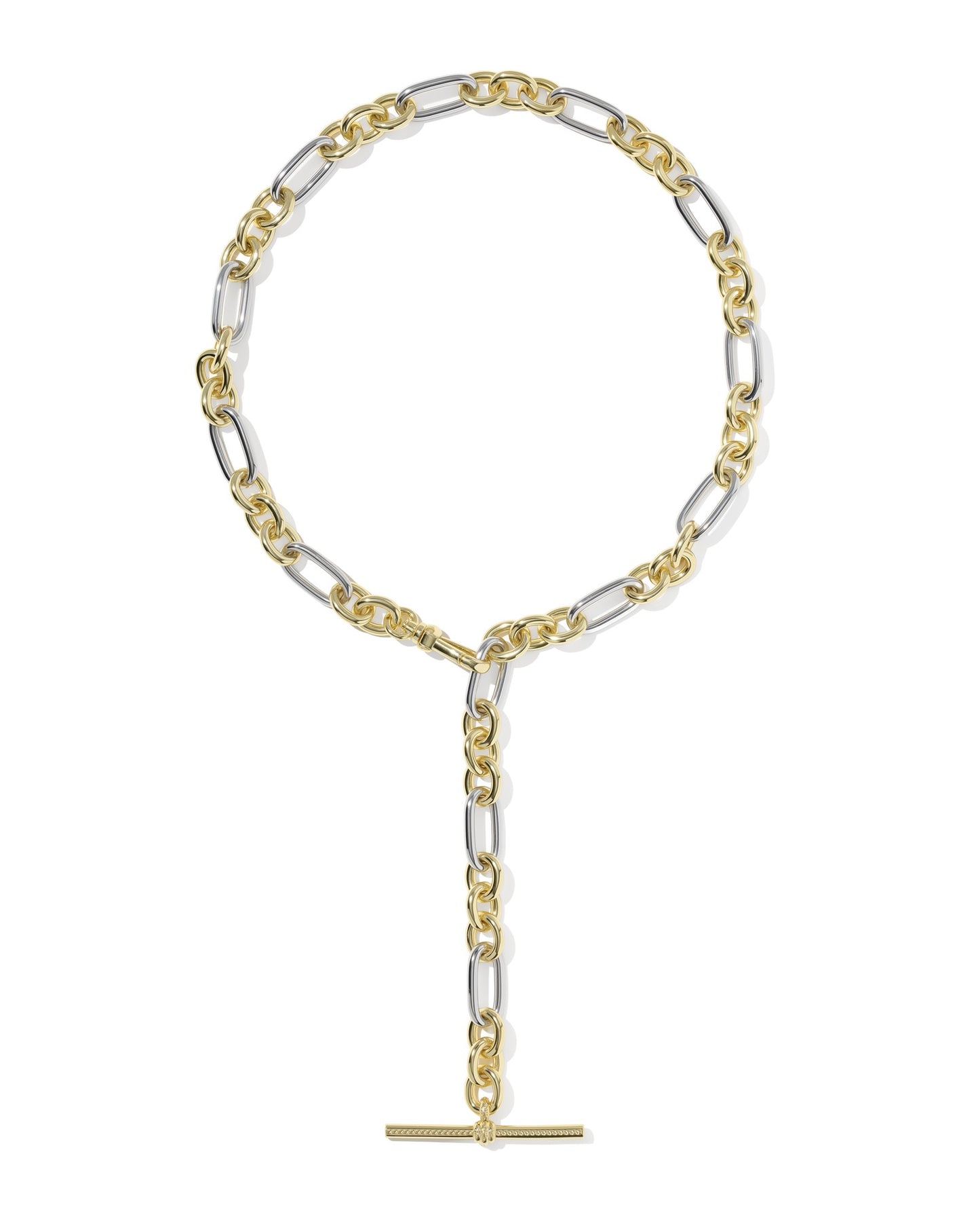 EMBRY LINK AND CHAIN NECKLACE MIXED METAL