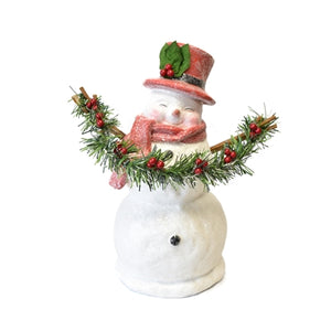 Winter Table Top Snowman - 14"