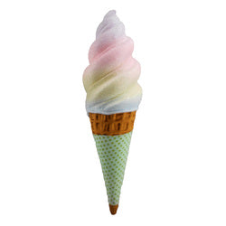 December Diamonds Rainbow Swirl Ice Cream Cone w/Sleeve 29.5