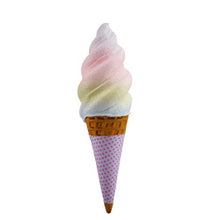 Load image into Gallery viewer, December Diamonds Rainbow Swirl Ice Cream Cone w/Sleeve 29.5&quot; Assorted Colors