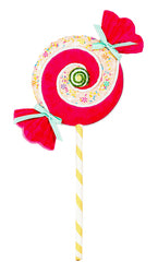 December Diamonds Pink Swirl Candy Pick - 28"