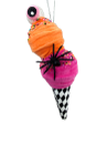 Halloween Ice Cream Cone with Orange and Pink - 12