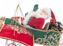 Load image into Gallery viewer, Katherine&#39;s Collection Santa in Plane