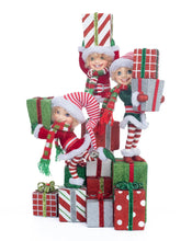 Load image into Gallery viewer, Katherine&#39;s Collection Peppermint Palace Elf Candelabra