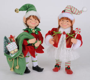 Special Delivery Elf Set of 2 - 10"