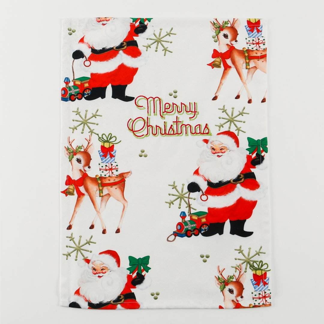 Merry Christmas Tea Towel