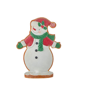Peppermint Gingerbread Snowman Cookie - 14.75"