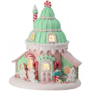 Ice Cream Cone House with LED Light - 10"
