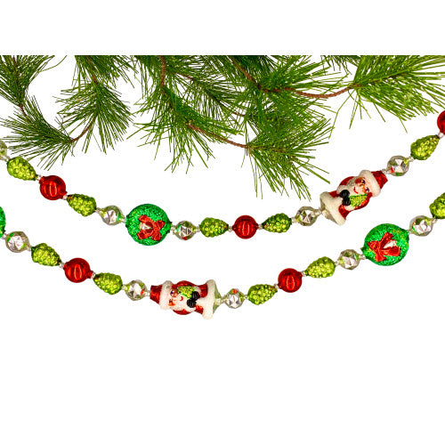 RETIRED - Classic Santa Garland 6'