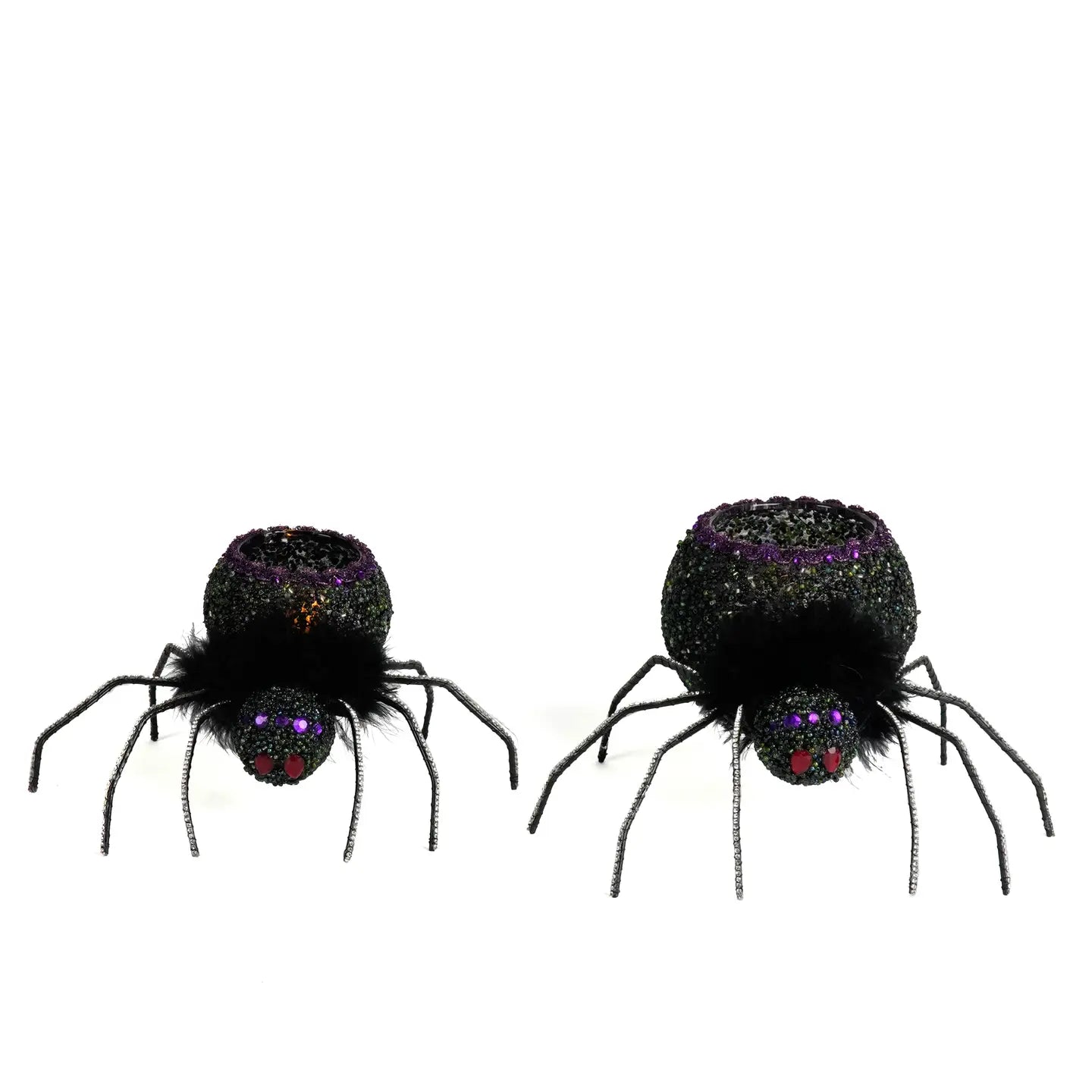 Spider Tea Lights Set of 2 by Katherines Collection