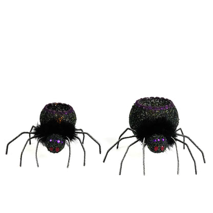 Spider Tea Lights Set of 2 by Katherines Collection