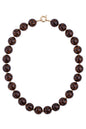 Jolene Beaded Resin Necklace in Tortoise