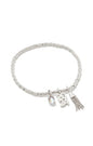 2024 Graduation Stretch Bracelet Silver