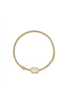 GRAYSON STRETCH BRACELET GOLD IRIDESCENT DRUSY