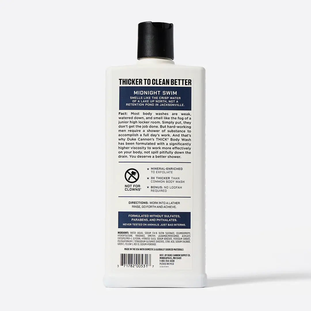 Duke Cannon 17.5oz THICK - Midnight Swim