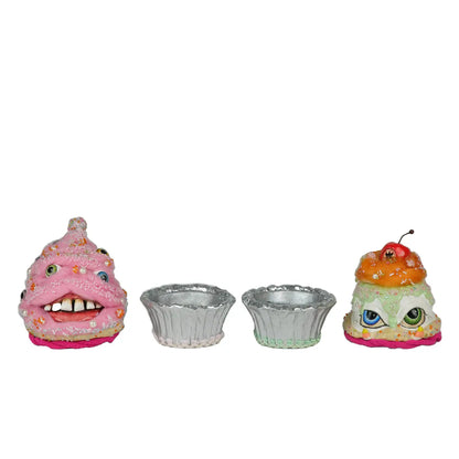 Sticky Sweet Crazy Eyes Cupcakes Assortment of 2 by Katherines Collection