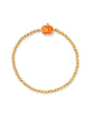 PUMPKIN STRETCH BRACELET GOLD ORANGE MOTHER OF PEARL