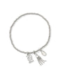 2025 Graduation Stretch Bracelet Silver