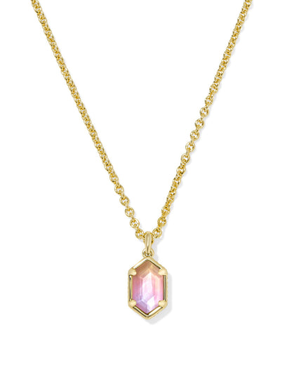 DAPHNE LINK AND CHAIN NECKLACE GOLD AZALEA ILLUSION