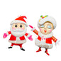 Baby Papa Noel and Mini Madame Noel Ornaments - 4.5" - Set of 2