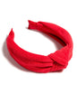 SHIRALEAH TERRY KNOTTED HEADBAND, RED