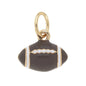 3-D Football Charm in Brown