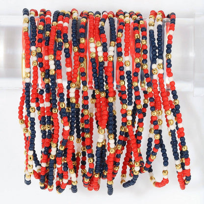 Stretch Seed Bead GAME DAY Bracelets