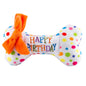 Happy Birthday Bones Squeaker Dog Toy: Large