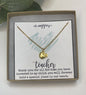 Apple necklace, Christmas Gift for teacher, Teacher gifts, Gift for teacher, Gift for Teacher, Teacher Gift