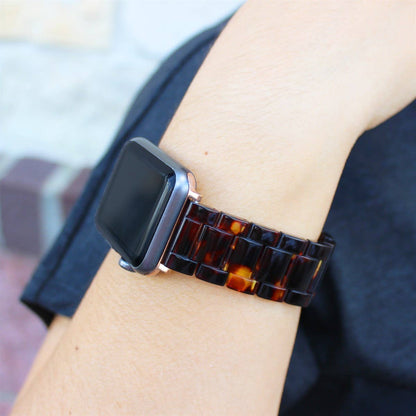 Resin Bracelet Light Weight Bands for Apple Watch: 38/40/41mm / Black