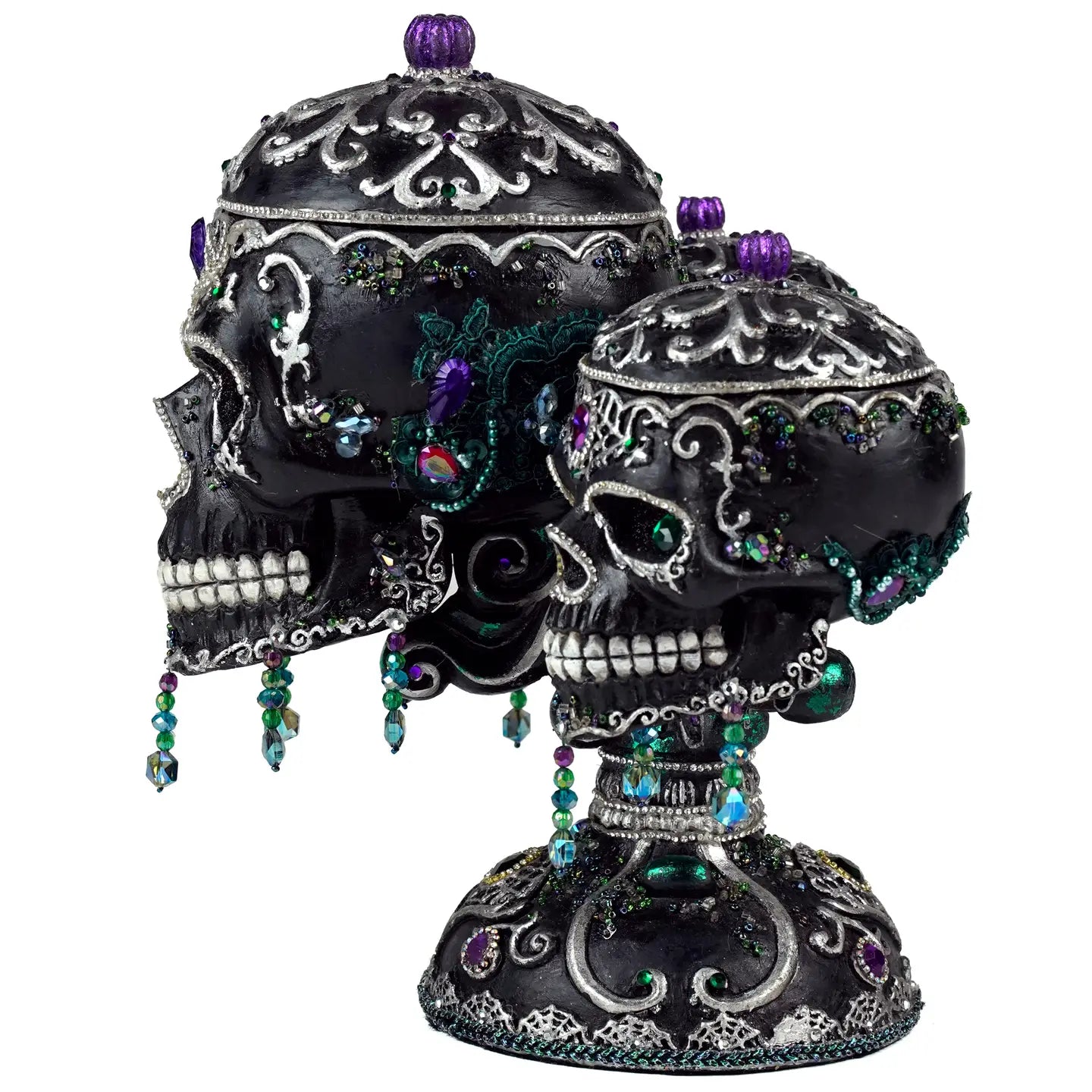 Tri-Skull Candy Bowls by Katherines Collection