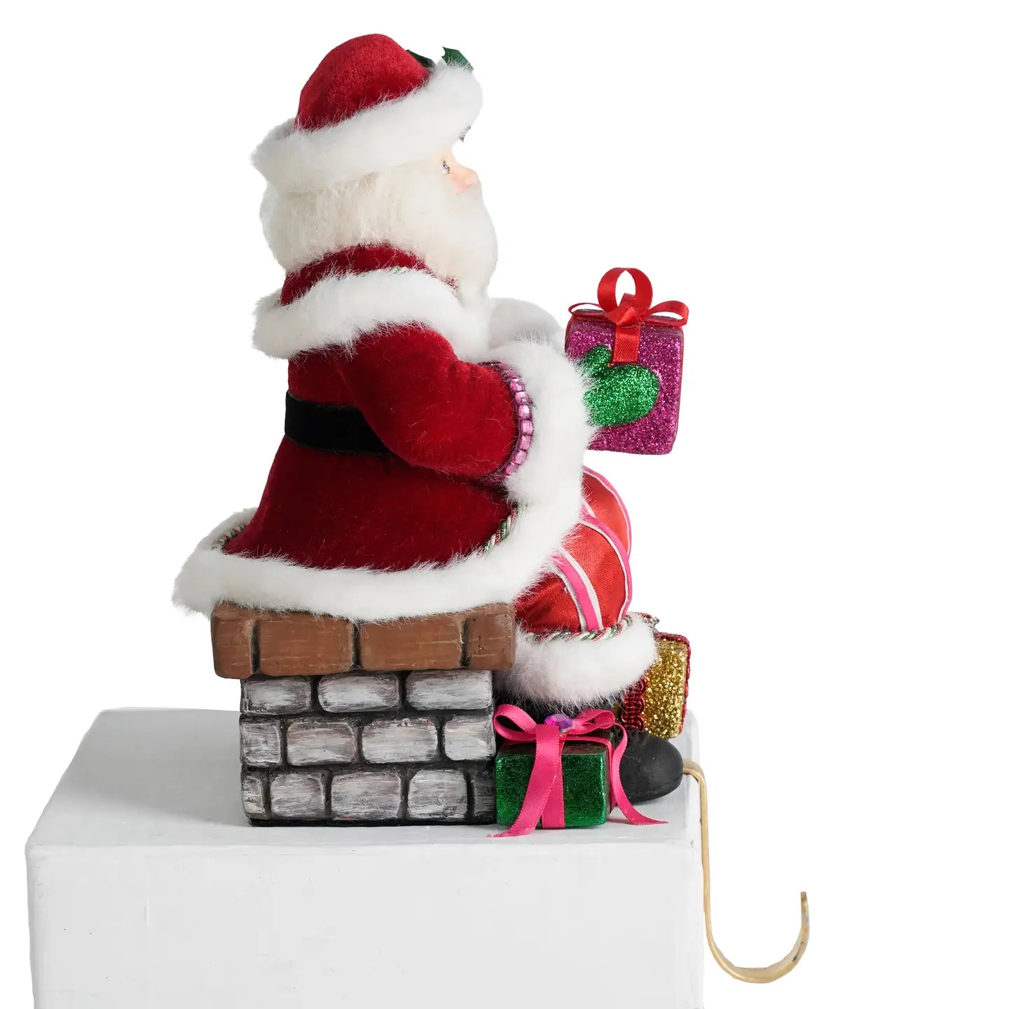 Santa On Chimney Stocking Holder by Katherine's Collection